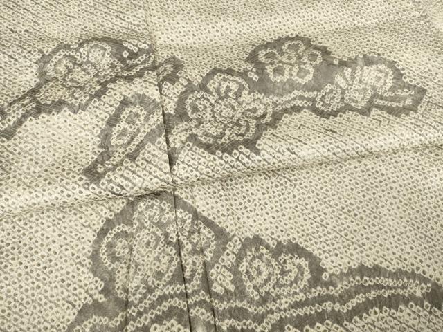 平和屋着物●訪問着 総絞り 枝花文 正絹 逸品 未使用 AABF2843ck