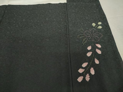 平和屋着物●訪問着 絞り 草花文 正絹 逸品 AABF2847ck