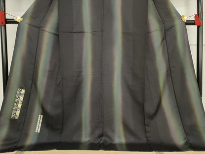 平和屋着物●訪問着 短冊花鳥文 暈し染め 金彩 ロング丈 正絹 逸品 AABF2848ck
