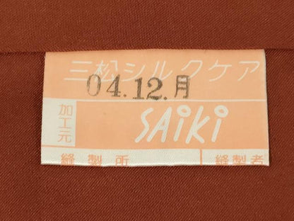 平和屋着物●お召 格子 燕 正絹 逸品 AABF2858ck