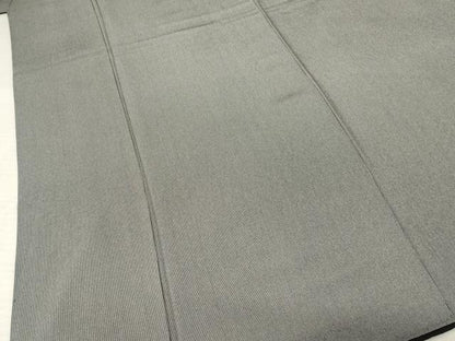 平和屋着物●伝統工芸士 保科信 江戸小紋 万筋 黒色×白色 正絹 逸品 AABF2860ck