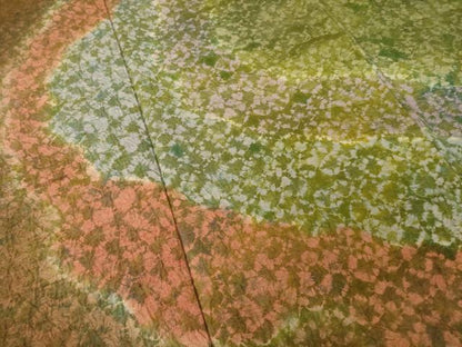 平和屋着物●菅原工房 菅原結作 漢方染紬 訪問着 道長文 正絹 逸品 AABF2863ck