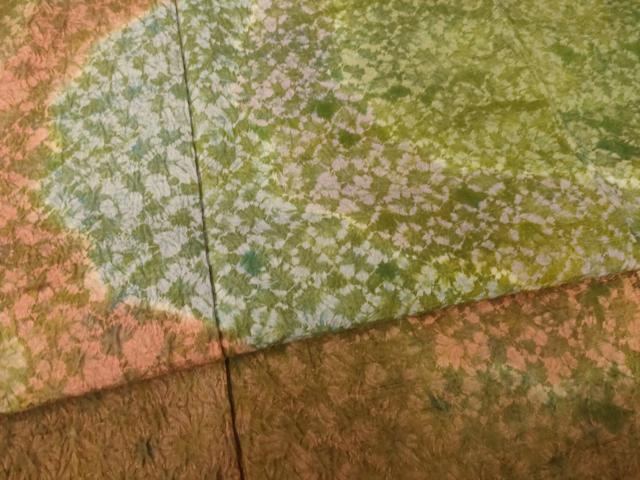 平和屋着物●菅原工房 菅原結作 漢方染紬 訪問着 道長文 正絹 逸品 AABF2863ck