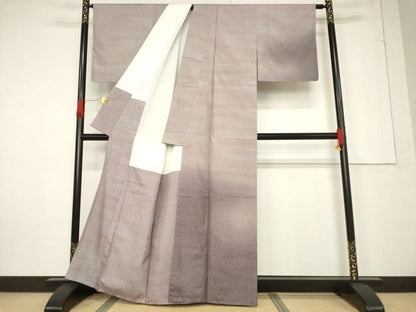 平和屋着物●本場大島紬 染大島 訪問着 作家物 霞文 暈し染め 正絹 逸品 未使用 AABF2867ck