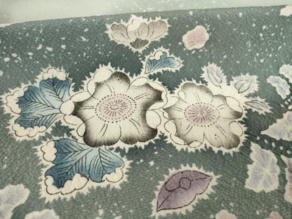 平和屋着物●訪問着 辻が花 絞り 舞花文 暈し染め 正絹 逸品 AABF2877ck