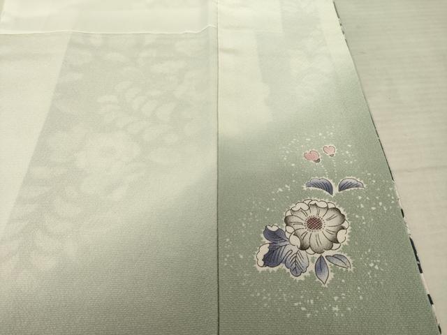 平和屋着物●訪問着 辻が花 絞り 舞花文 暈し染め 正絹 逸品 AABF2877ck