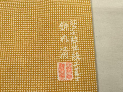 平和屋着物●江戸小紋 作家物 角通し 正絹 逸品 AABF2879ck
