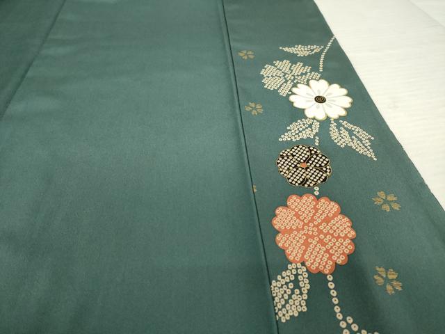 平和屋着物●訪問着 花蝶唐草文 金彩 正絹 逸品 AABF2881ck