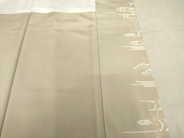 平和屋着物●豪華色留袖　駒刺繍　誰が袖花文　金彩　正絹　逸品　AABF2886ck