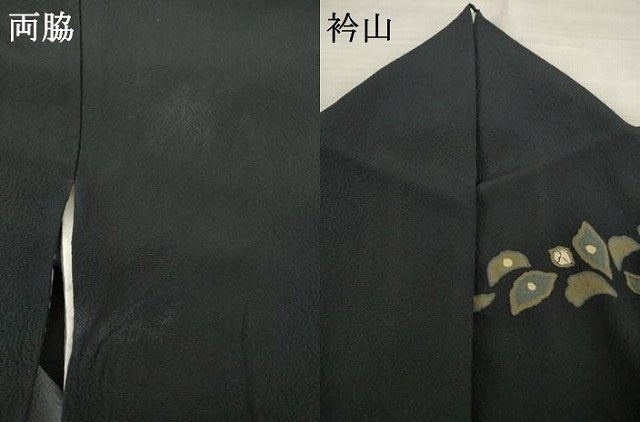 平和屋着物●吉乃一廉 幻の辻が花 訪問着 舞花文 金彩 正絹 逸品 AABF2887ck