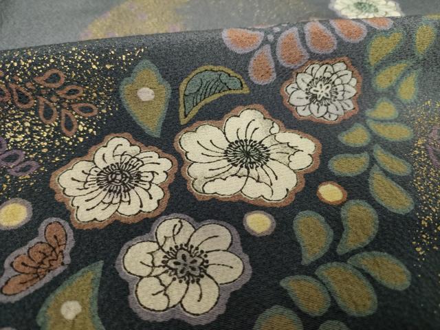 平和屋着物●吉乃一廉 幻の辻が花 訪問着 舞花文 金彩 正絹 逸品 AABF2887ck