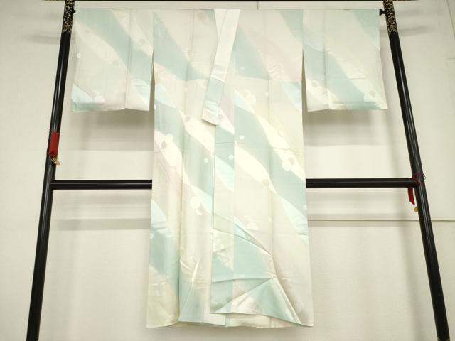 平和屋着物●長襦袢 袷 斜縞 正絹 逸品 AABF2890ck