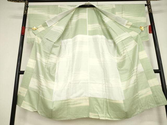 平和屋着物●長襦袢 無双仕立て 霞文 暈し染め 正絹 逸品 未使用 AABF2892ck