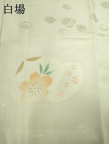 平和屋着物●長襦袢 袷 貝合わせ花文 暈し染め さが美扱い 正絹 逸品 AABF2894ck