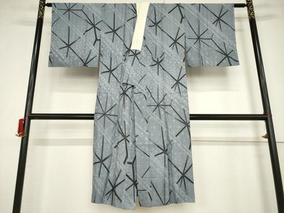平和屋着物●長襦袢 無双仕立て 幾何学花文 半衿刺繍 正絹 逸品 未使用 AABF2895ck