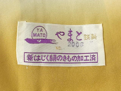 平和屋着物●越後十日町の一流染匠 桐屋・翠山工房 訪問着 辻が花 絞り 舞花文 暈し染め 金彩 やまと誂製 正絹 逸品 AABF2899ck