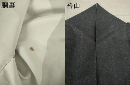 平和屋着物●本場大島紬 カタス9マルキ 間道 正絹 逸品 AABF2901ck
