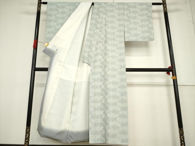 平和屋着物●ジャパンオートクチュール 渡辺雪三郎 小紋 草花文 金彩 正絹 逸品 AABF2905ck