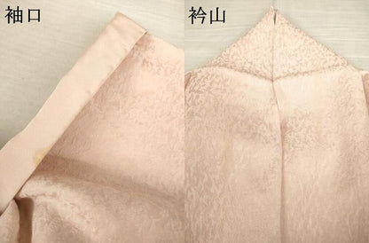 平和屋着物●上質な色無地 一斤染色 正絹 逸品 AABF2912ck