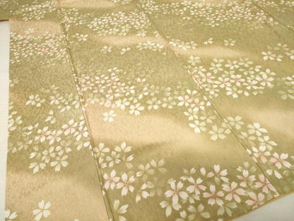 平和屋着物●上質な小紋 舞桜文 暈し染め 正絹 逸品 AABF2914ck