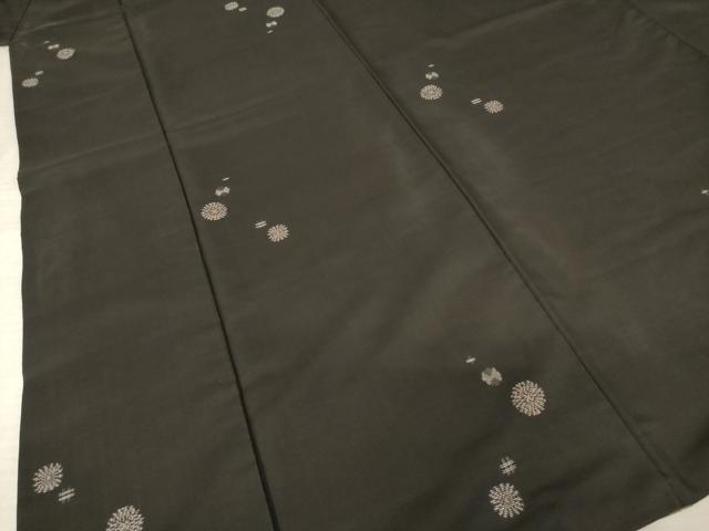 平和屋着物●本場大島紬 カタス9マルキ 丸文 地空き 正絹 逸品 AABF2917ck