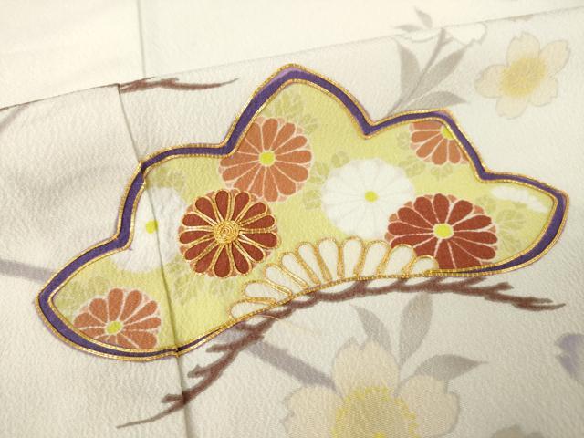 平和屋着物●訪問着　駒刺繍　松　暈し染め　洗える着物　AABF2919ck