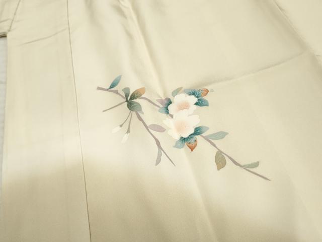 平和屋着物●長襦袢　袷　枝花文　暈し染め　正絹　逸品　AABF2922cs 平和屋着物○長襦袢 袷 枝花文 暈し染め 正絹 逸品 AABF2922cs