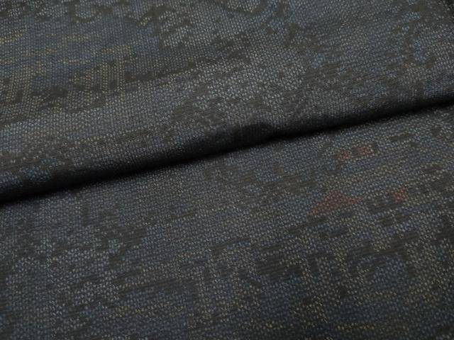 平和屋着物●上質な紬　風景文　正絹　逸品　AABF2923cs