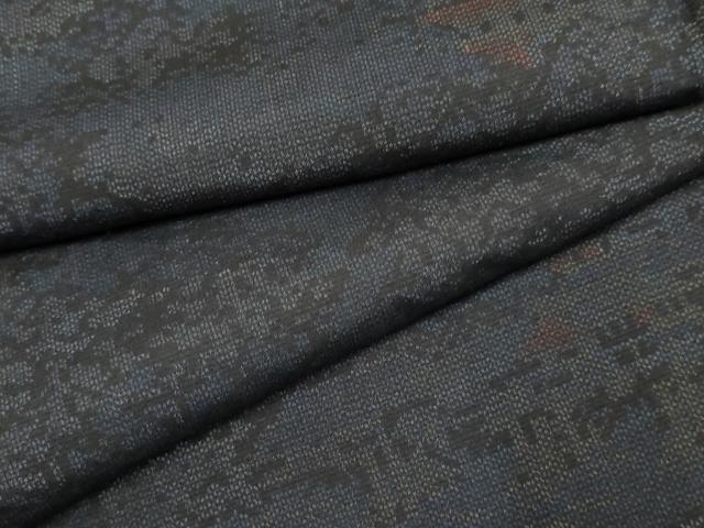平和屋着物●上質な紬　風景文　正絹　逸品　AABF2923cs
