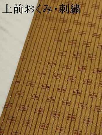 平和屋着物●上質な紬　変わり縞　正絹　逸品　AABF2925cs