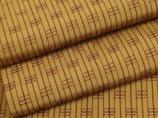 平和屋着物●上質な紬　変わり縞　正絹　逸品　AABF2925cs