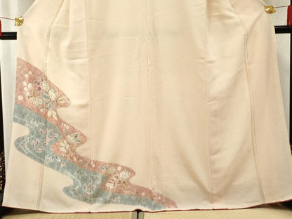 平和屋着物●訪問着　辻が花　絞り　正絹　逸品　AABF2927cs