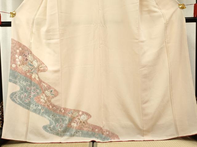 平和屋着物●訪問着　辻が花　絞り　正絹　逸品　AABF2927cs