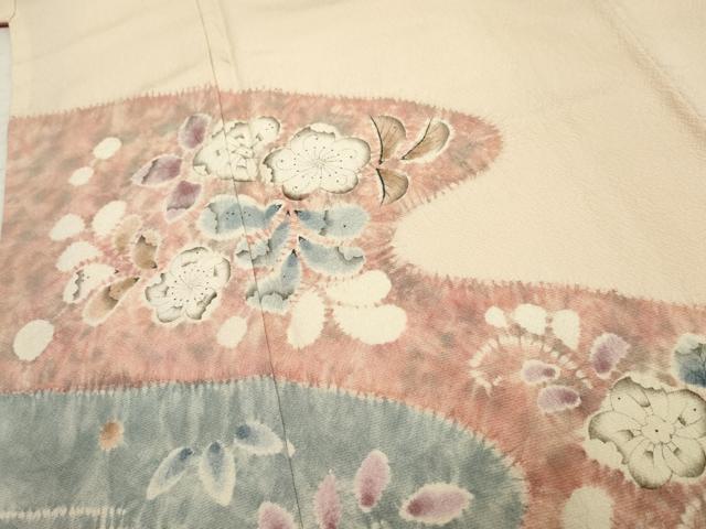 平和屋着物●訪問着　辻が花　絞り　正絹　逸品　AABF2927cs