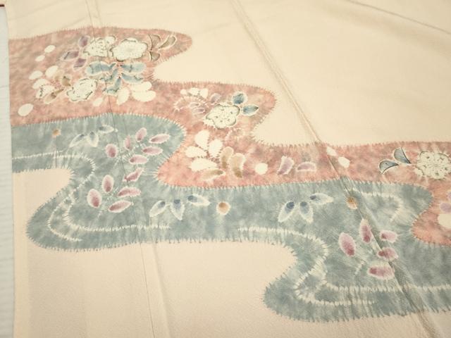 平和屋着物●訪問着　辻が花　絞り　正絹　逸品　AABF2927cs