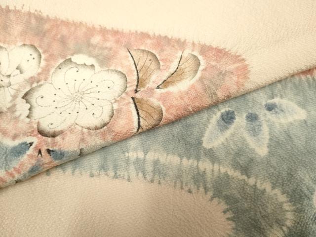 平和屋着物●訪問着　辻が花　絞り　正絹　逸品　AABF2927cs