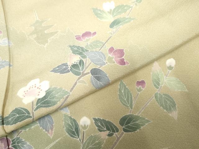 平和屋着物●訪問着　友禅　枝花文　暈し染め　正絹　逸品　未使用　AABF2933cs