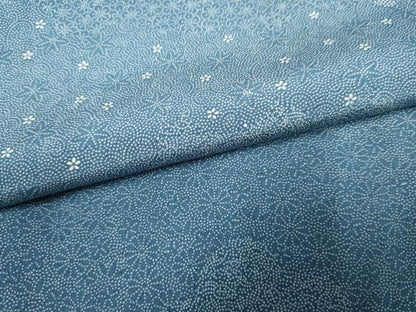 平和屋着物●江戸小紋 雲重ね吉祥花文 正絹 逸品 AABF2938cs
