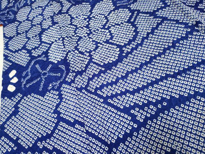 平和屋着物●訪問着 総絞り 立波花文 正絹 逸品 AABF2948cs