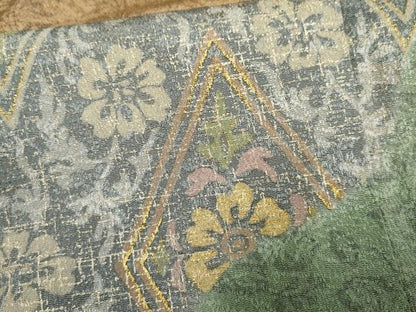 平和屋着物●訪問着 花唐草文 暈し染め 金彩 正絹 逸品 AABF2950cs