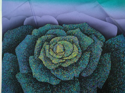 平和屋着物●豪華振袖 舞花文 薔薇 バラ 暈し染め 正絹 逸品 AABF2953cs