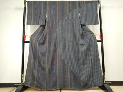 平和屋着物●訪問着 花蝶文 正絹 逸品 AABF2957cs