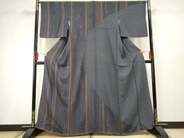 平和屋着物●訪問着 花蝶文 正絹 逸品 AABF2957cs