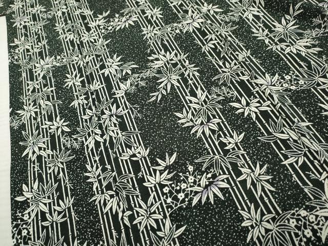 平和屋着物●上質な小紋 笹竹文 正絹 逸品 AABF2961cs