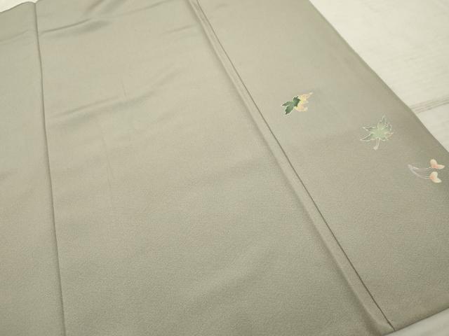 平和屋着物●京加賀糸目友禅作家 山崎巌 訪問着 枝花文 正絹 逸品 AABF2964cs