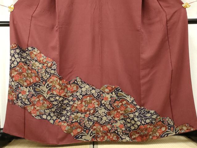平和屋着物●訪問着 辻が花 草花文 正絹 逸品 AABF2975cs