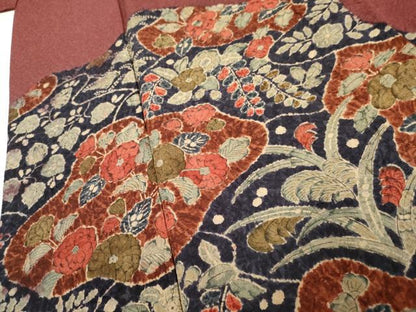 平和屋着物●訪問着 辻が花 草花文 正絹 逸品 AABF2975cs