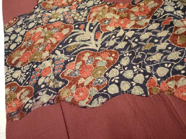 平和屋着物●訪問着 辻が花 草花文 正絹 逸品 AABF2975cs