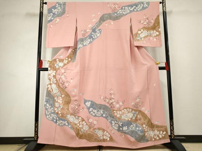 平和屋着物●訪問着 作家物 辻が花 絞り 金彩 正絹 逸品 AABF2978cs