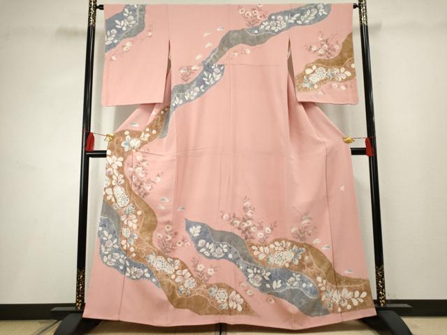 平和屋着物●訪問着 作家物 辻が花 絞り 金彩 正絹 逸品 AABF2978cs